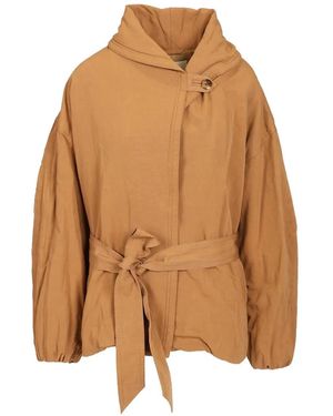Isabel Marant Volinda Cotton Short Trench Jacket - Brown