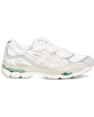 Asics Paneled Lace-Up Sneakers - White
