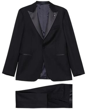 Tagliatore Shawl-Lapel Suit - Black
