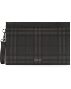 Burberry City Check Portemonnaie - Schwarz