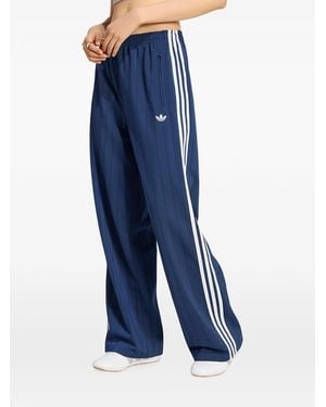 adidas Pinstripe Firebird Track Trousers - Blue