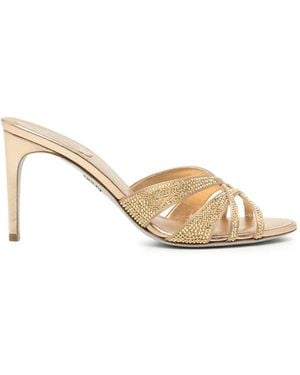 Rene Caovilla 80Mm Dania Sandals - Natural