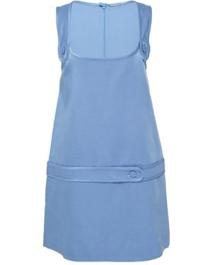 Alexis June Square-Neck Mini Dress - Blue