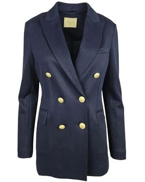 Circolo 1901 Double-Breasted Blazer - Blue