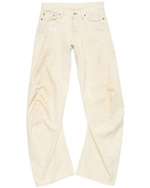 Acne Studios Vaqueros 2006F Con Salpicadura De Pintura - Blanco