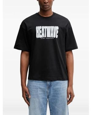 Alpha Industries Heatwave Logo-Print T-Shirt - Black