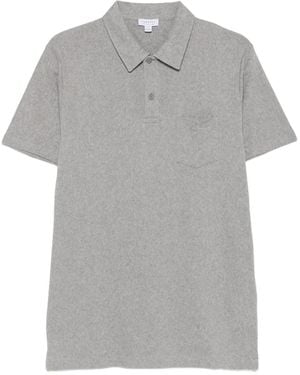 Sunspel Riviera Polo Shirt - Grey