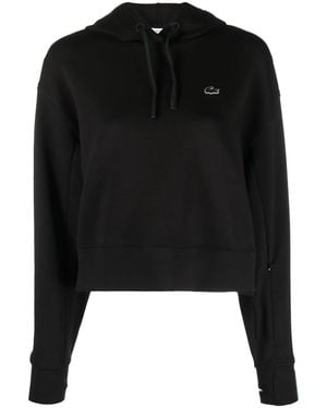 Lacoste サムホール パーカー - ブラック