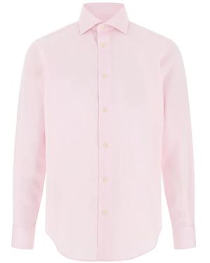 BOGGI Checked Cotton Non-Iron Regular Fit Shirt - Pink
