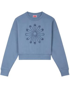 KENZO Floral print sweater - Blau