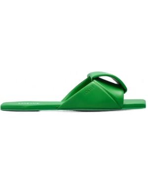 Loewe Origami Gewatteerde Sandalen Met Vierkante Neus - Groen