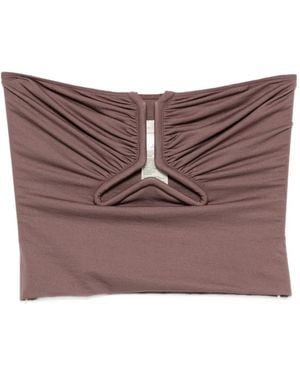 Rick Owens Alannah Cut-Out Bustier Top - Purple