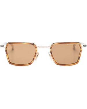 Dita Eyewear Lineage 70X Rectangle-Frame Sunglasses - Natural
