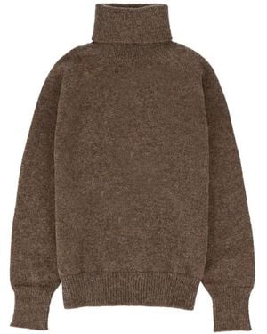 Fortela Piero High-Neck Jumper - Brown