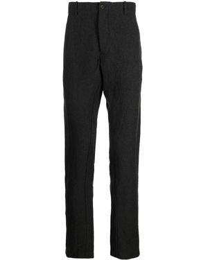 Forme D'expression Felted Straight-Leg Trousers - Black