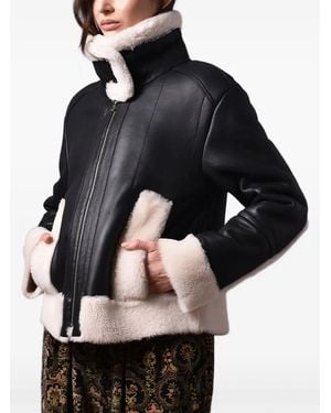 Poche Paris Faux-Fur Jacket - Black