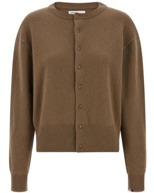 Extreme Cashmere N°436 Luce Round-Neck Cardigan - Brown