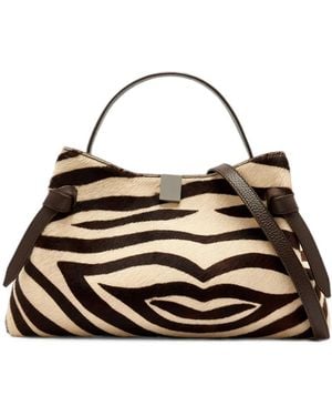 Yuzefi Gyoza Animal-Print Tote Bag - Natural