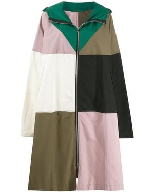 Colville Abrigo Con Capucha Con Diseño Patchwork - Multicolor