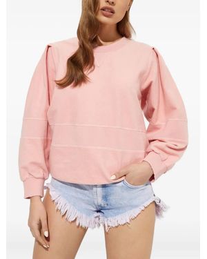 LoveShackFancy Lewin Sweatshirt mit Puffärmeln - Pink
