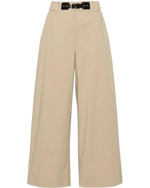 Maje Wide-Leg Pants - Natural