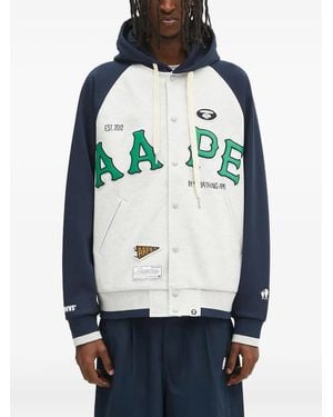 Aape By A Bathing Ape Main Zip Up Jacket - Grey