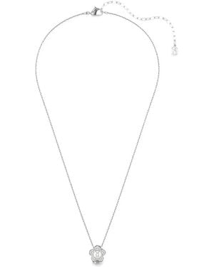 Swarovski X Ariana Grande Crystal-Embellished Floral Necklace - White
