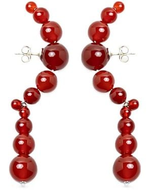 Beatriz Palacios Folklore Earrings - Red
