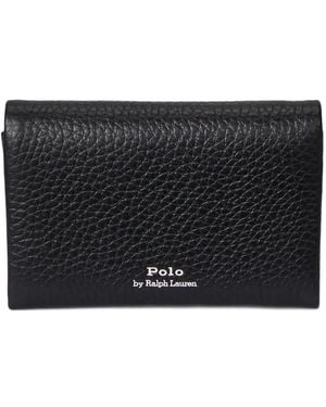 Polo Ralph Lauren Pebbled Leather Wallet - Black
