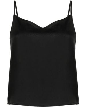 GOODIOUS V-Neck Slip Top - Black