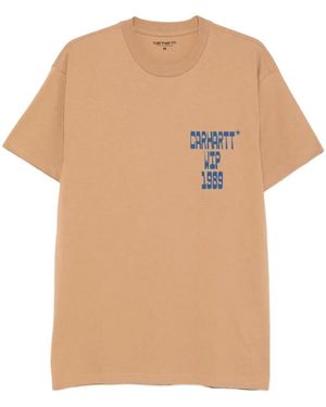 Carhartt Blocks Logo-Print T-Shirt - White