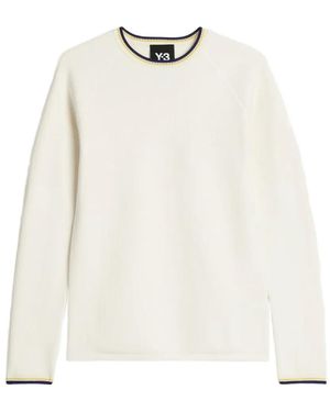 Y-3 X Wales Bonner Raglan-Sleeve Jumper - White