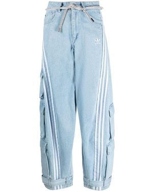 adidas Adilenium tapered cargo jeans - Azul