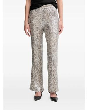 INTROPIA Priscila Sequin Pants - Grey