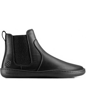 Vivobarefoot Bottines Chelsea À Empiècements Élastiqués Sensus - Black