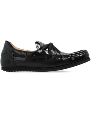 Jacquemus Leren Loafers - Zwart