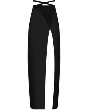Maison Close Fever Wrap Maxi Skirt - Black