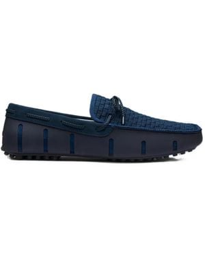 Swims Braided Woven Loafers - Blue