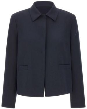 Elena Miro Tailored Pocket Jacket - Blue