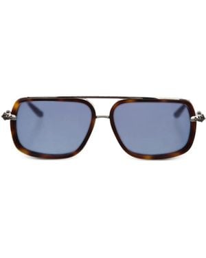 Chrome Hearts Square-Frame Sunglasses - Blue
