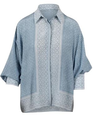 Ermanno Scervino Geometric-Print Shirt - Blue