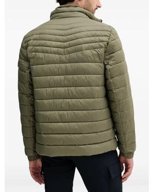 BOSS Quilted Logo-Plaque Jacket - Green