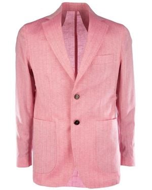 Colamarino Pinstripe Blazer - Pink