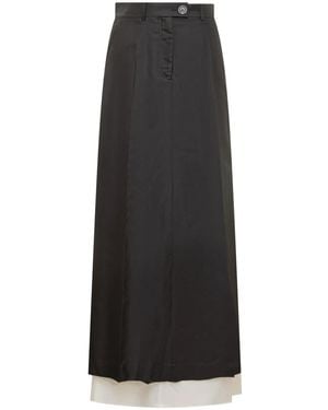 Peter Do Double-Layered Maxi Skirt - Black