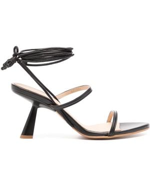 Alohas Kendra 65Mm Leather Sandals - Black