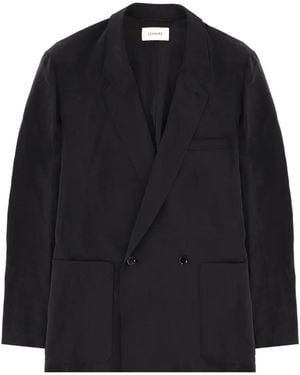 Lemaire Double-Breasted Jacket - Black