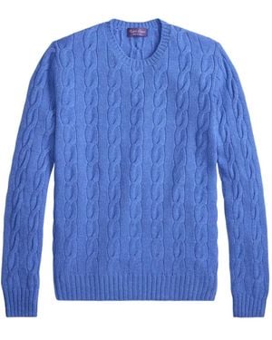 Ralph Lauren ケーブルニット セーター - ブルー