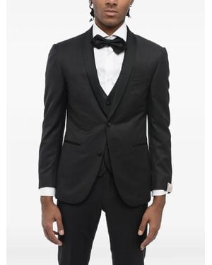 Corneliani Shawl-Collar Three-Piece Suit - Black