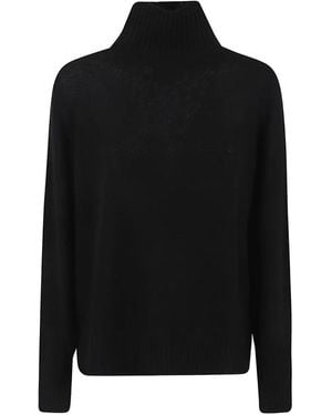 Allude High-Neck Jumper - Black