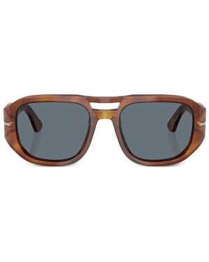Persol Vincent Square-Frame Sunglasses - Blue